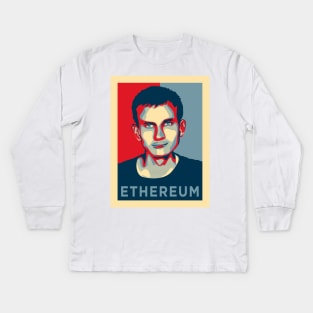 Vitalik Buterin Ethereum Kids Long Sleeve T-Shirt